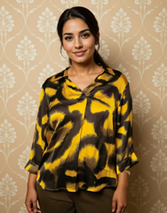 Timeless Touch printed satin Shirt