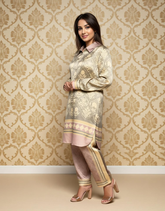 Vivid Verse Printed Satin Co-ord