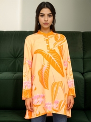 Orange Floral Cascade Tunics