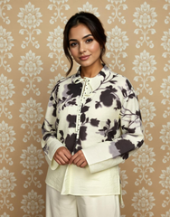 Vivid Bloom Printed Viscose Top