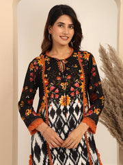 Black Heavenly Blossoms Tunics