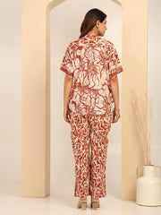 Brown Dreamy Blooms Co-ord