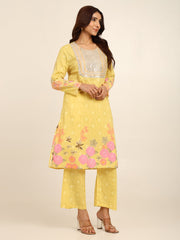 Golden Flow Kurta set