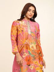 Pink Mirage Kurta set