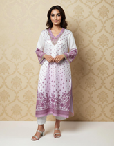 Snowflake Satin Value Added Kurta Set