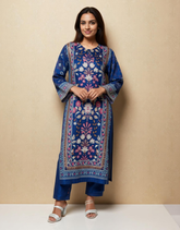 Blue Breeze Linen Value Added Kurta Set