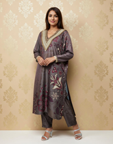 Latte Grace Satin Value Added Kurta Set