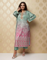 Pastel Dew Satin Value Added Kurta Set