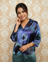 Skyline Printed satin Shirt