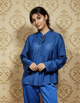 True Blue Essential Solid Viscose Top