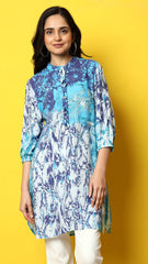 VIOLET PRINTED TUNIC