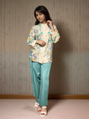 Petal Pop Printed Viscose Shirt