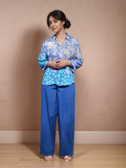 Pattern Play Printed Satin Shirt