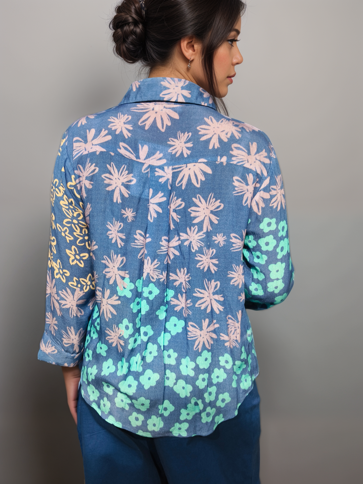 Pattern Play Printed Satin Shirt