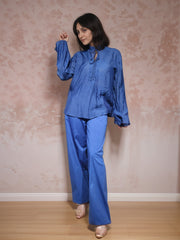 True Blue Essential Solid Viscose Top