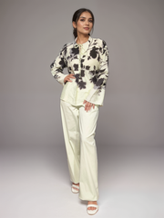 Vivid Bloom Printed Viscose Top