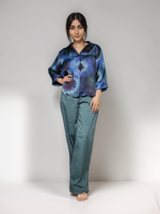 Skyline Printed satin Shirt