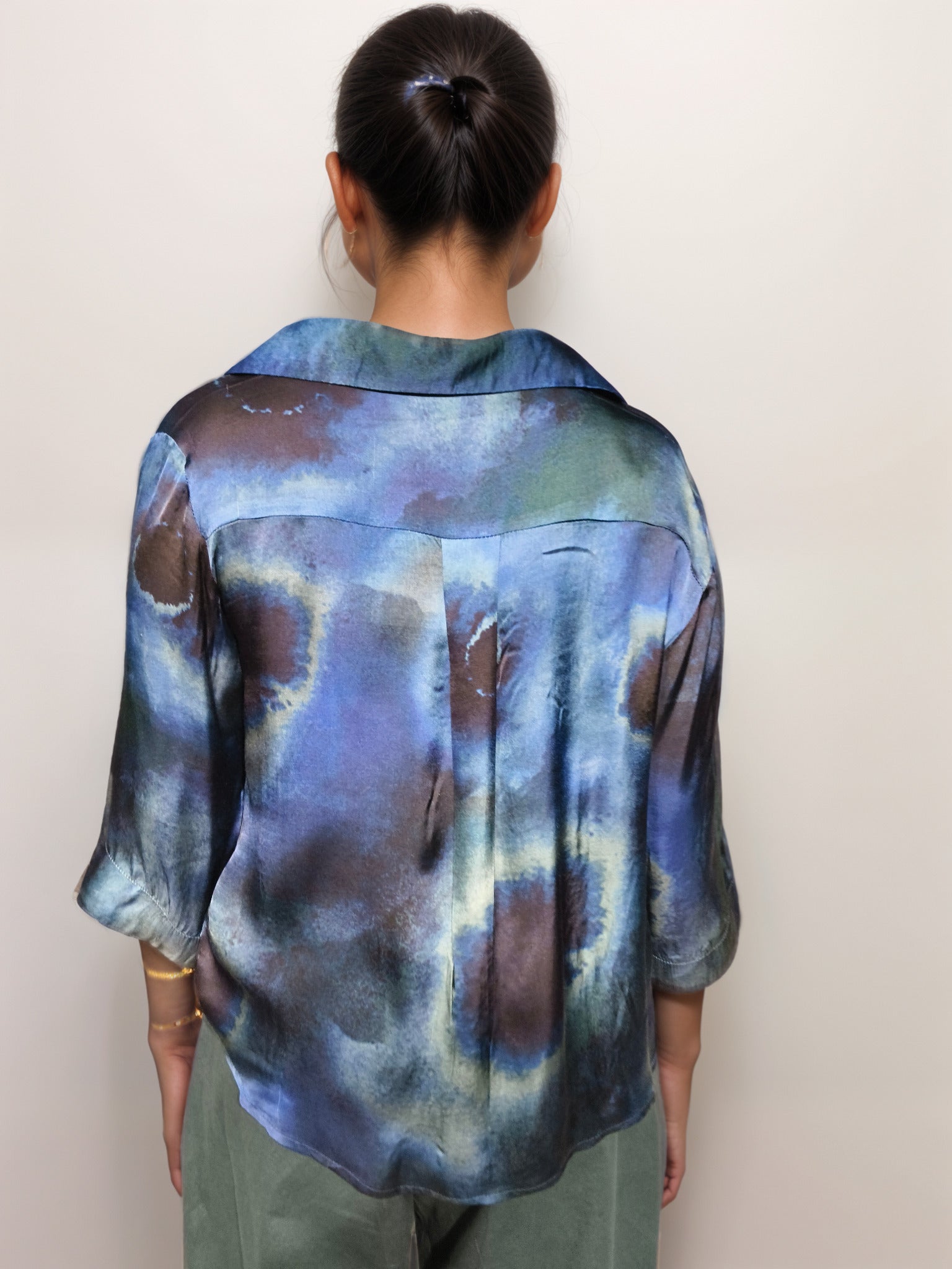 Skyline Printed satin Shirt