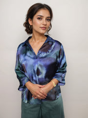Skyline Printed satin Shirt