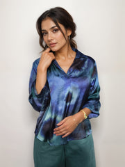 Skyline Printed satin Shirt