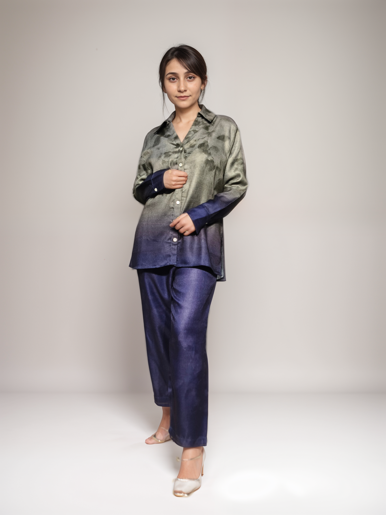 Amethyst Aura Printed Viscose Co-ord