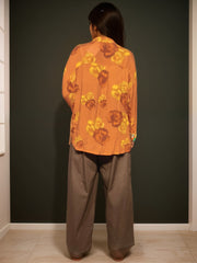 Floral Fusion Viscose Embroidered Shirt
