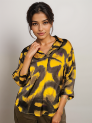Timeless Touch printed satin Shirt