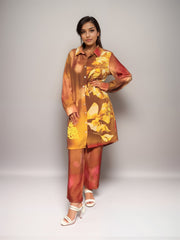 Floral Fusion Printed Viscose Coord Set