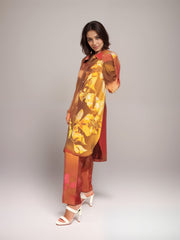Floral Fusion Printed Viscose Coord Set