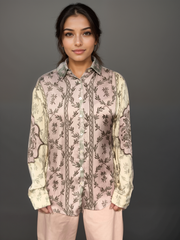 Print Story Printed Satin Shirt