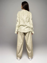 Graphic Pulse Viscose Printed Shirt
