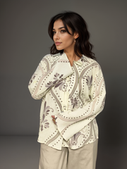 Graphic Pulse Viscose Printed Shirt