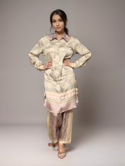 Vivid Verse Printed Satin Co-ord