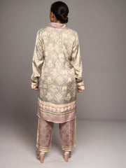 Vivid Verse Printed Satin Co-ord