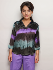Core Hue Printed Satin Shirt