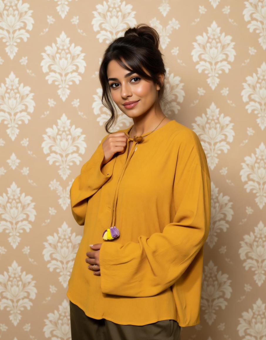 Buttercup Basic Solid Viscose Top