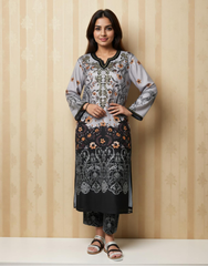 Twilight Petals Viscose Value Added Kurta Set