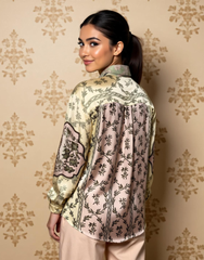 Print Story Printed Satin Shirt