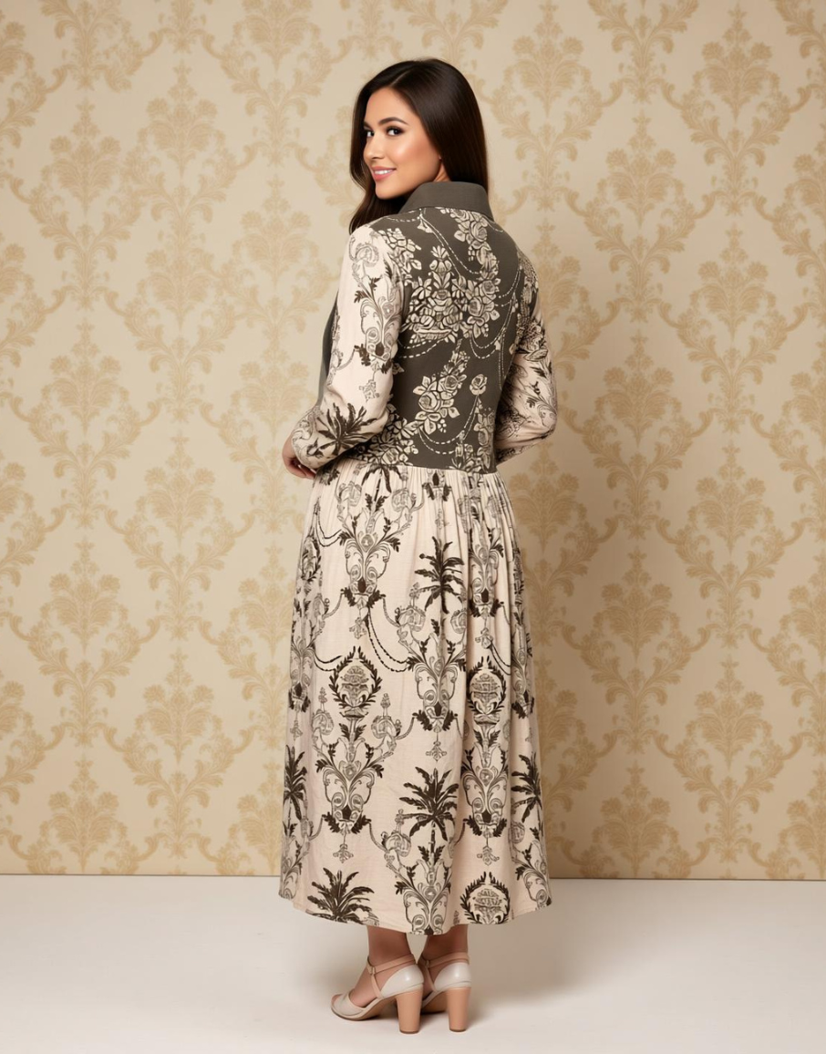 Meadow Mist Printed Viscose Dress