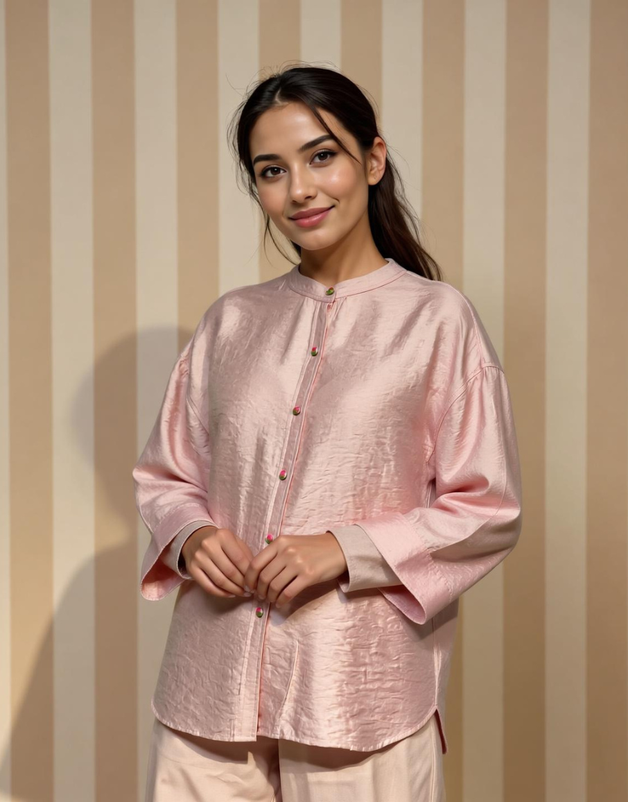 Neutral Note Viscose Solid Shirt