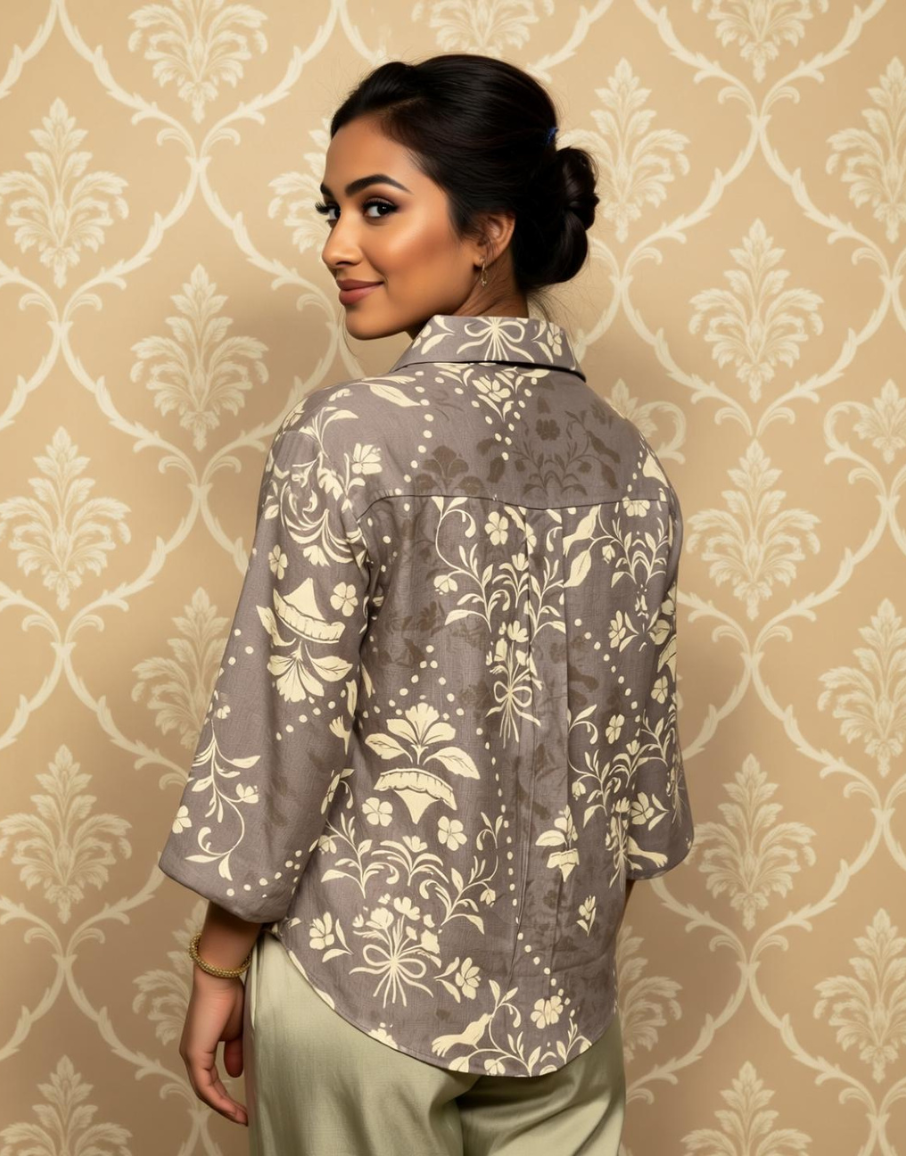 Printscape Viscose Printed Shirt