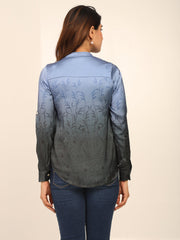 Blue Floral Escape Shirt
