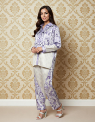 Alabaster Aura Linen Value Added Co-ords Set