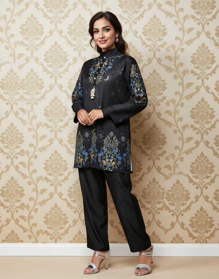 Shadow Play Viscose Value Added Co-ord Set