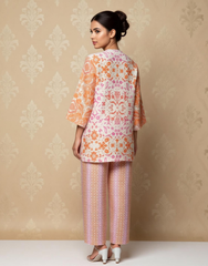 Petal Pink Viscose Printed Co-ord Set