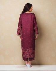 Wine Whisper Viscose Value Added  Kurta Set