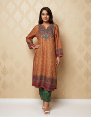 Clay Serenity Linen Value Added Kurta Set