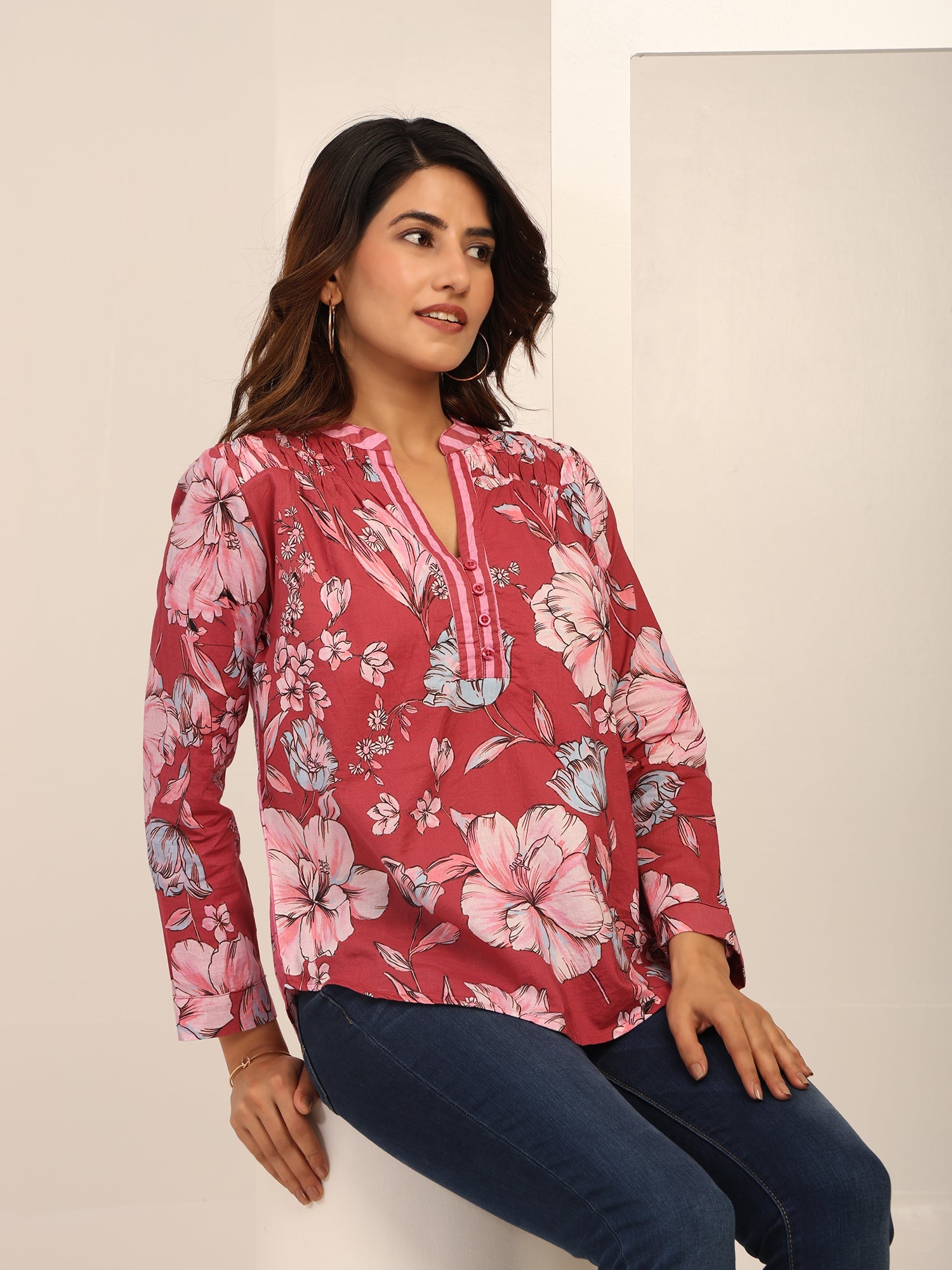 Pink Wildflower Dream Tops