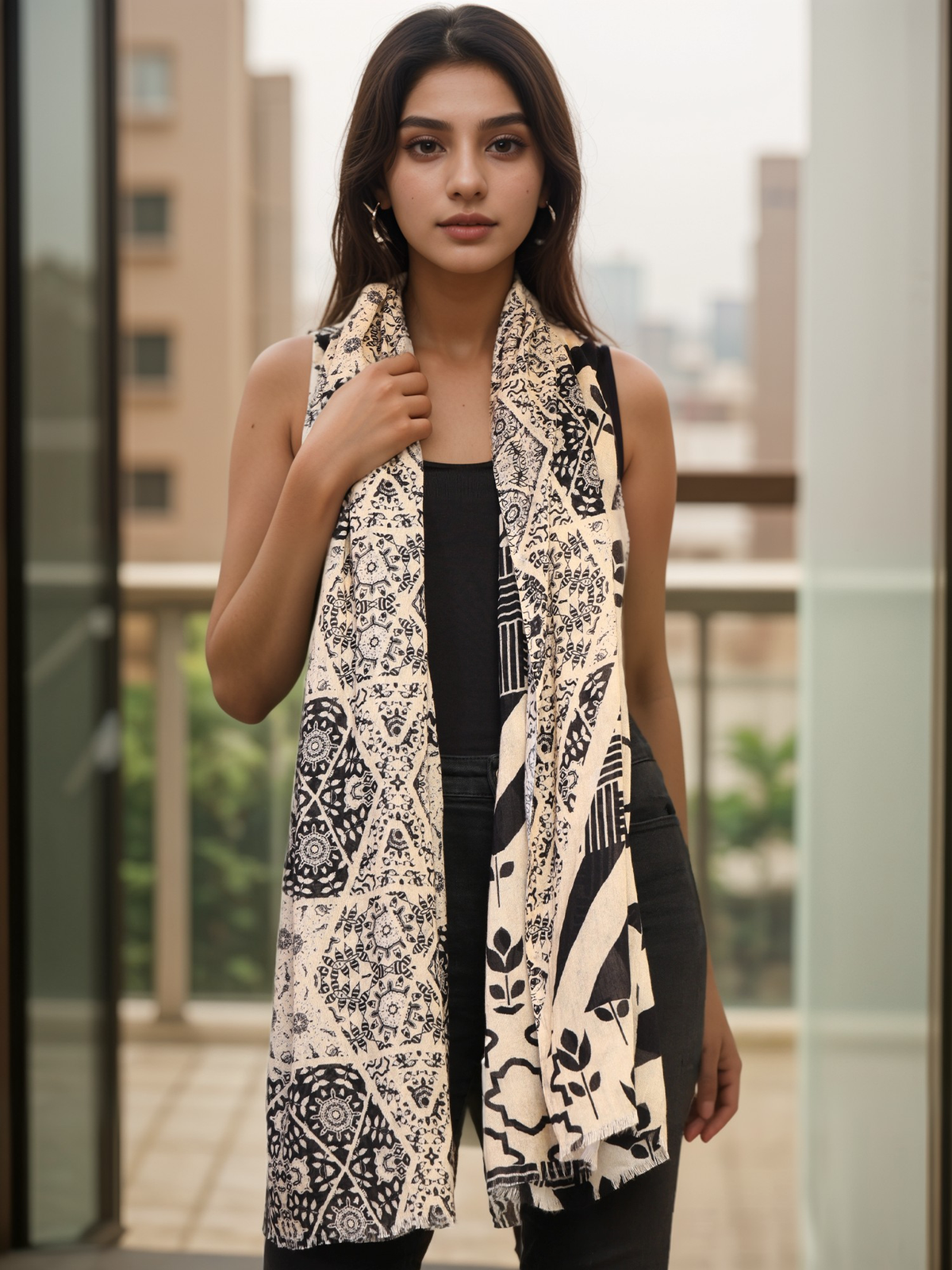 PRINTED MODAL SCARF