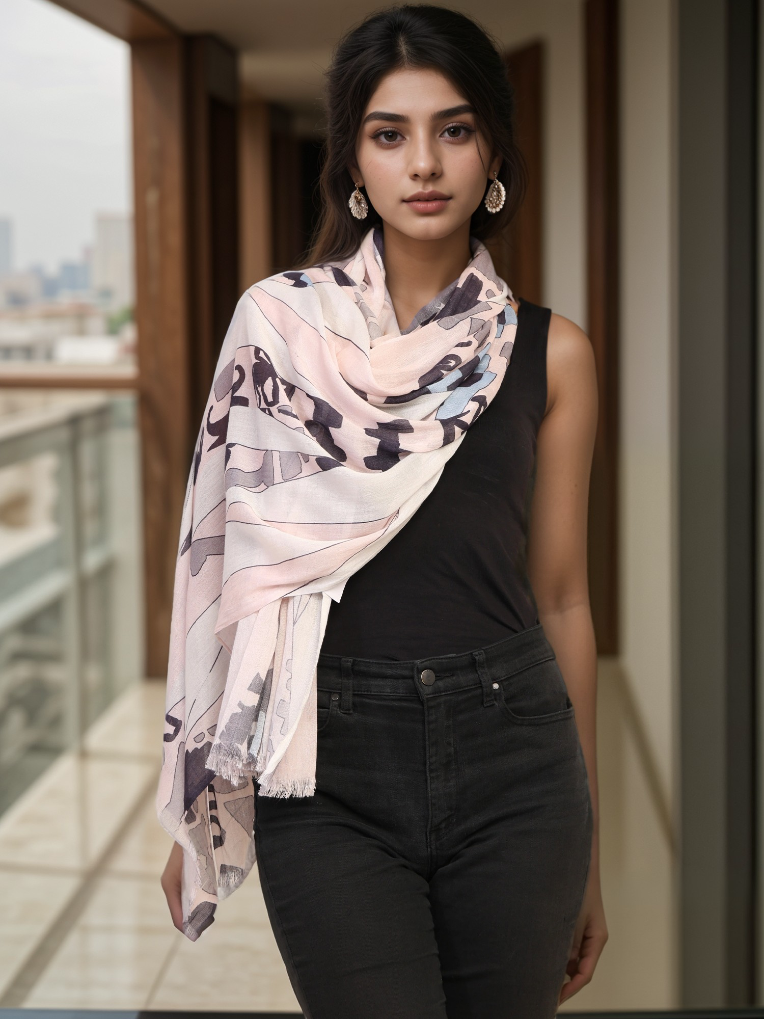 PRINTED MODAL SCARF